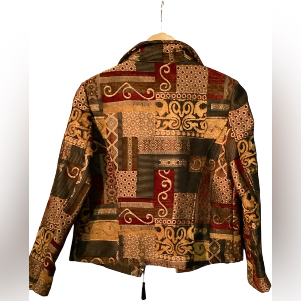 Renaissance Vintage Elegant Patchwork Women's Bla… - image 8